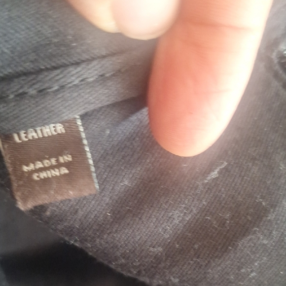 Frye Dark Leather Backpack with Gold Zipper - Picture 9 of 10